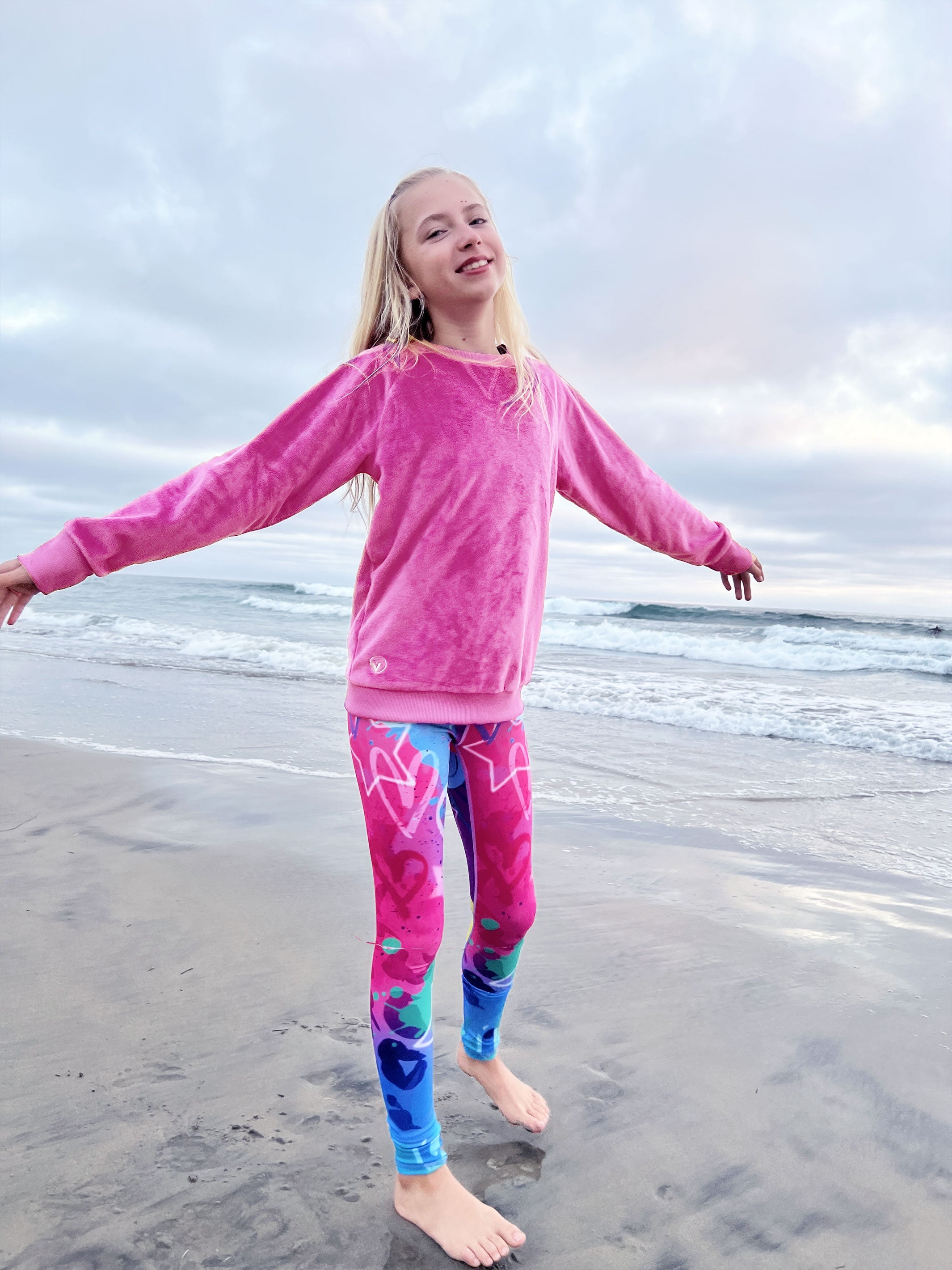 GIRLS HIGH-RISE ACTIVE LEGGINGS - SOPHIE | Limeapple