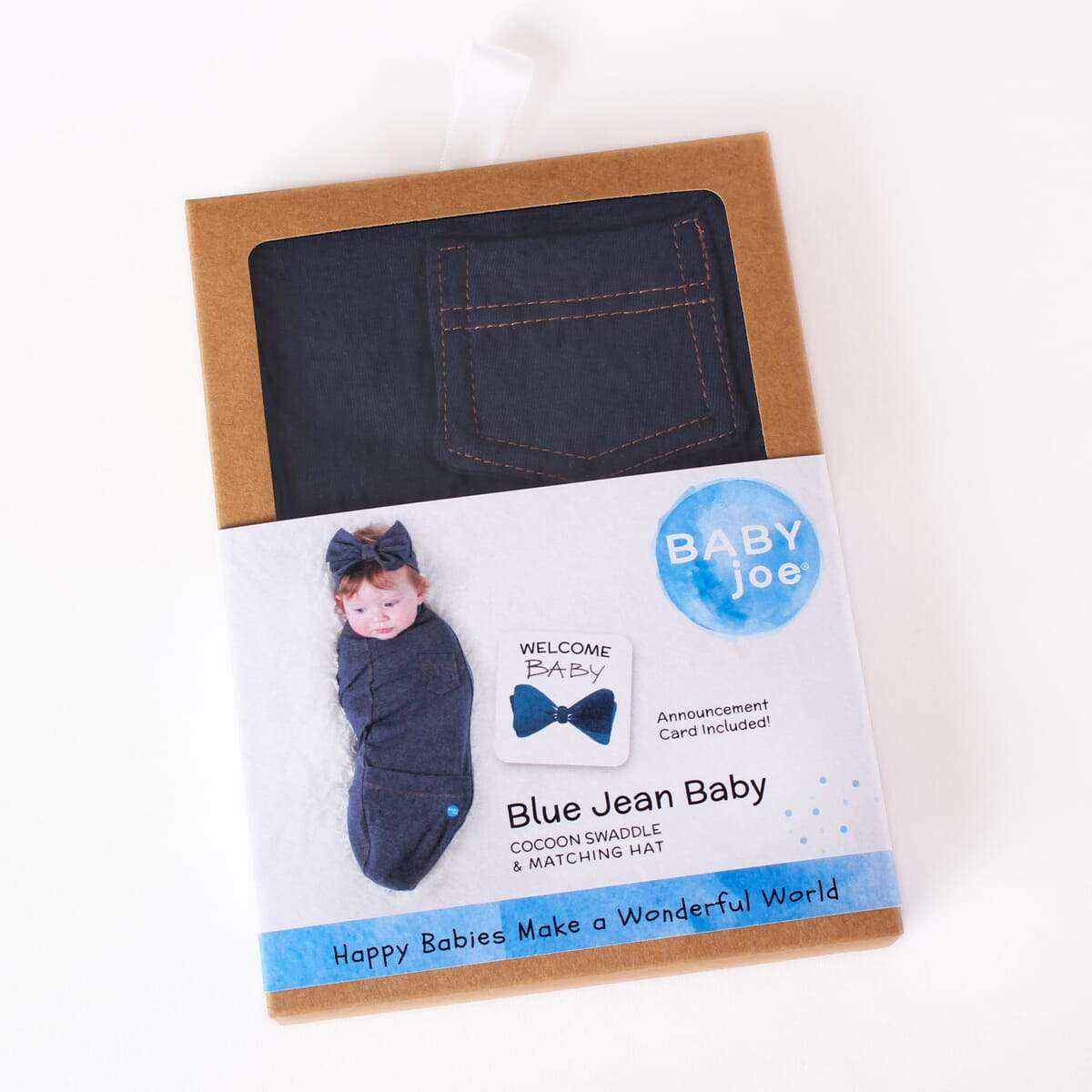 Blue Jean Baby Swaddling Set