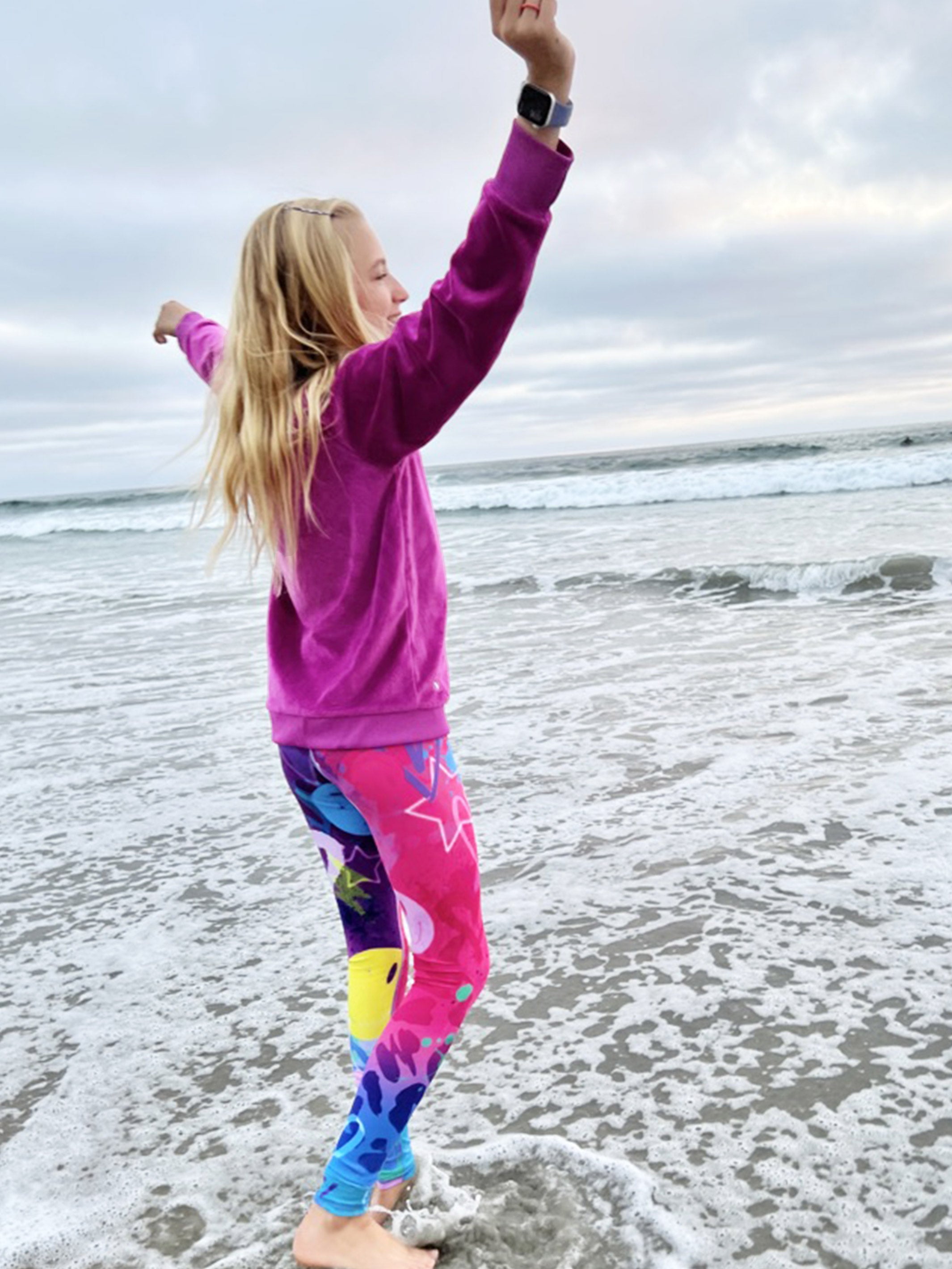 GIRLS HIGH-RISE ACTIVE LEGGINGS - SOPHIE | Limeapple