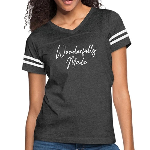 Womens Vintage Sport T-shirt, Wonderfully Made