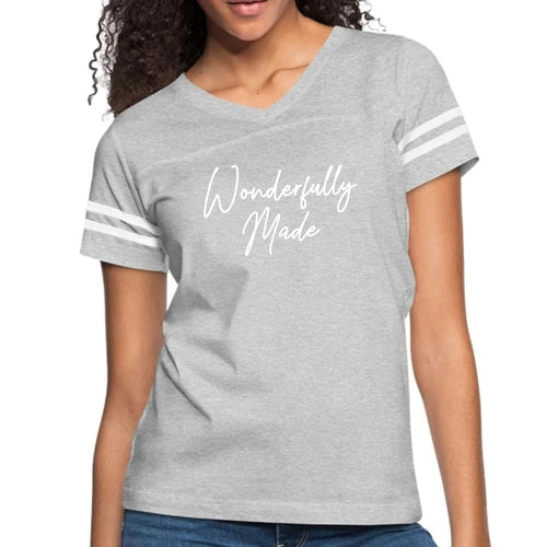 Womens Vintage Sport T-shirt, Wonderfully Made