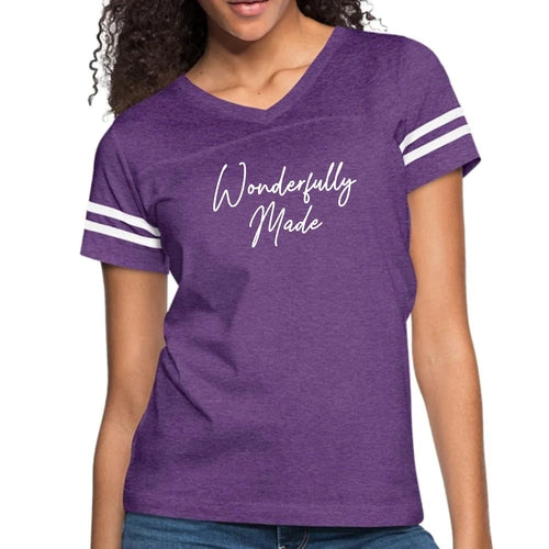 Womens Vintage Sport T-shirt, Wonderfully Made