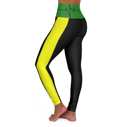 Womens High-waist Fitness Legging Yoga Pants, Black Red Yellow Green